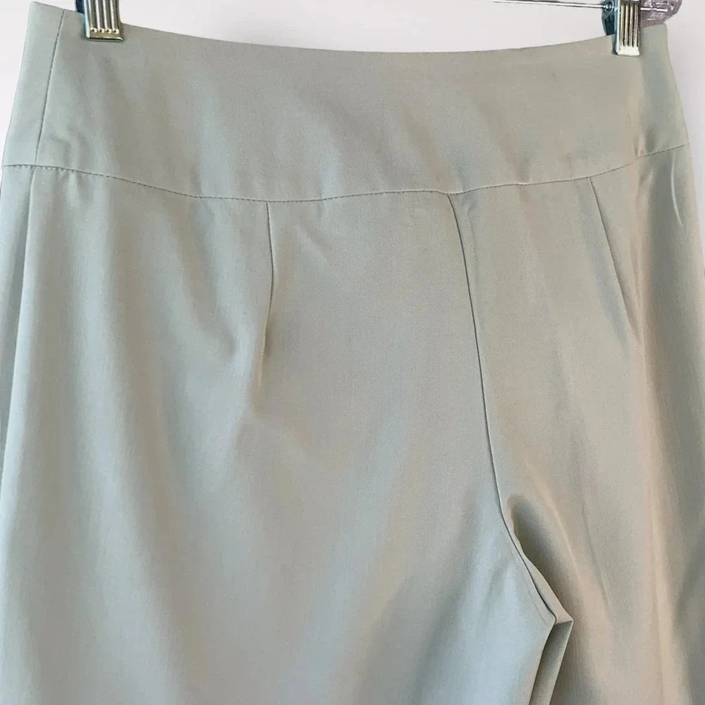 Tailor B. Moss Casual Straight Leg High Waist Trouser Pants Women Size 6 Green - Picture 9 of 14